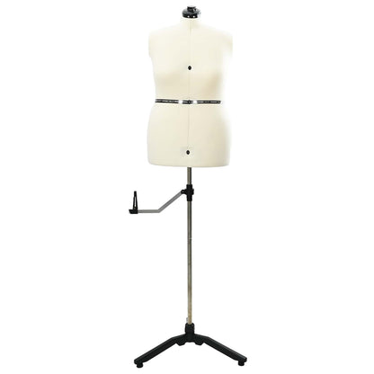 Adjustable Dress Form Female Height Adjustable Cream L Velvet