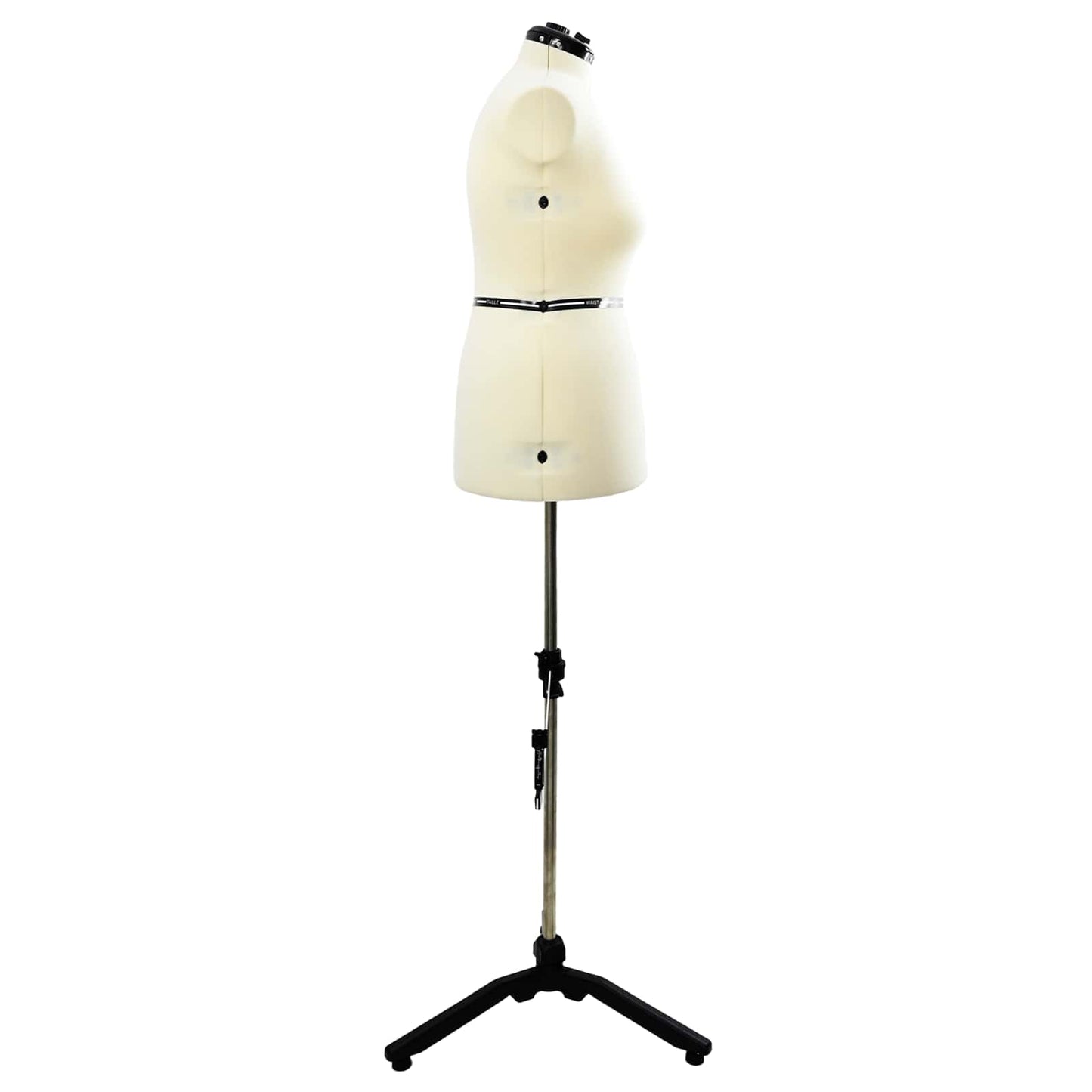 Adjustable Dress Form Female Height Adjustable Cream L Velvet
