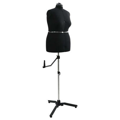 Adjustable Dress Form Female Height Adjustable Black L Velvet