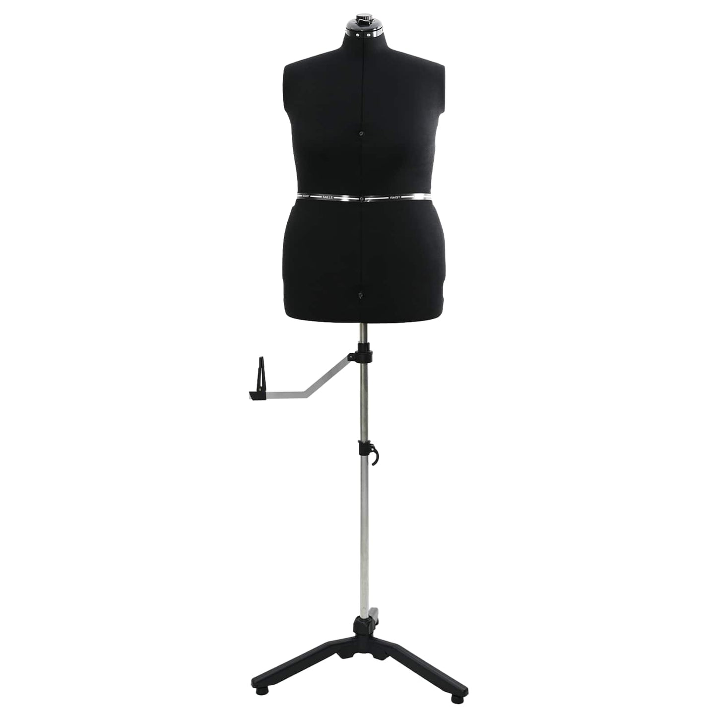 Adjustable Dress Form Female Height Adjustable Black L Velvet