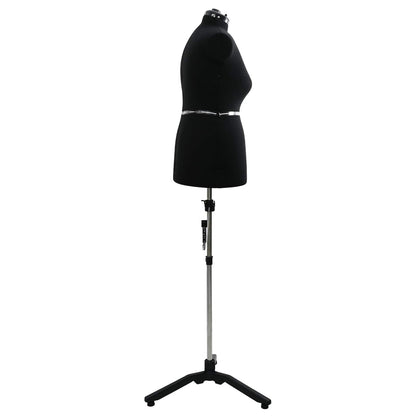Adjustable Dress Form Female Height Adjustable Black L Velvet