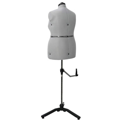 Adjustable Dress Form Female Height Adjustable Grey L Velvet