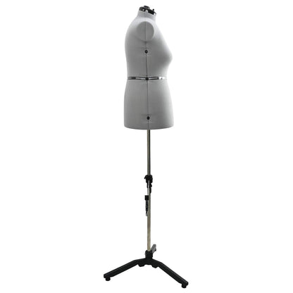 Adjustable Dress Form Female Height Adjustable Grey L Velvet