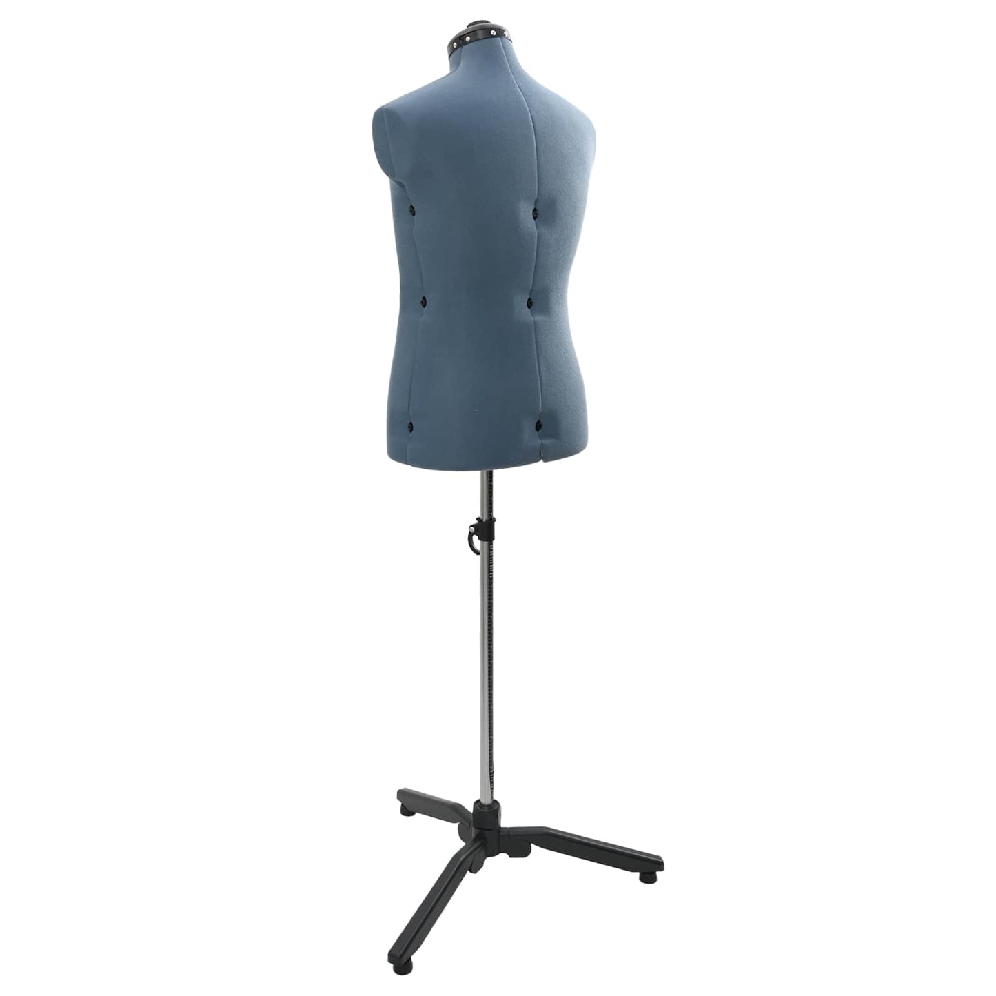 Adjustable Dress Form Male Manual Blue 37.5-45.5 inch Fabric