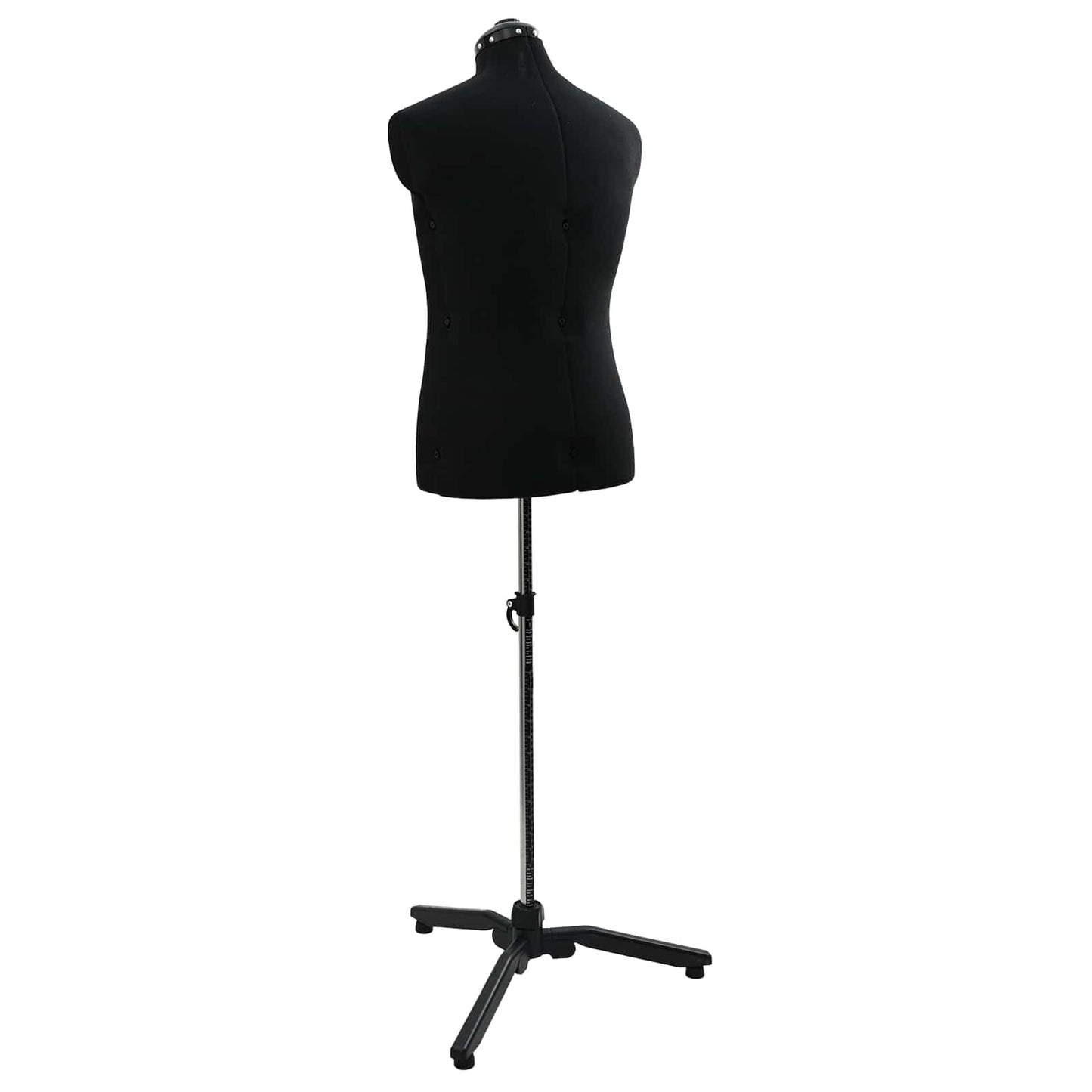 Adjustable Dress Form Male Manual Black 37.5-45.5 inch Fabric