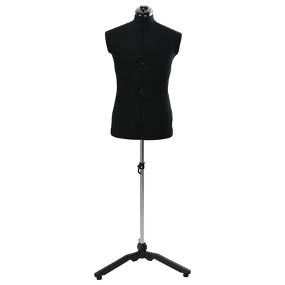Adjustable Dress Form Male Manual Black 37.5-45.5 inch Fabric
