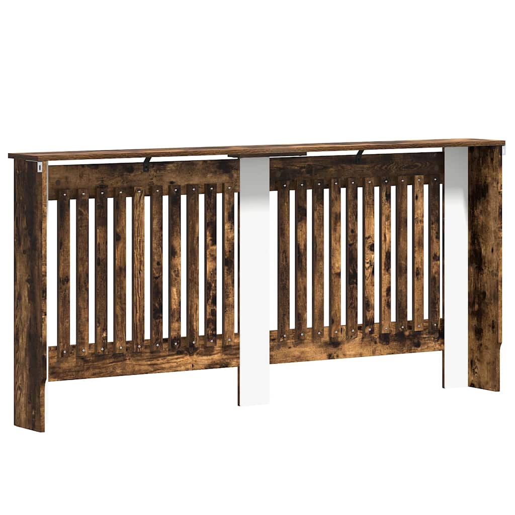 Radiator Cover Smoked Oak 172 x 19 x 81.5 cm Engineered Wood