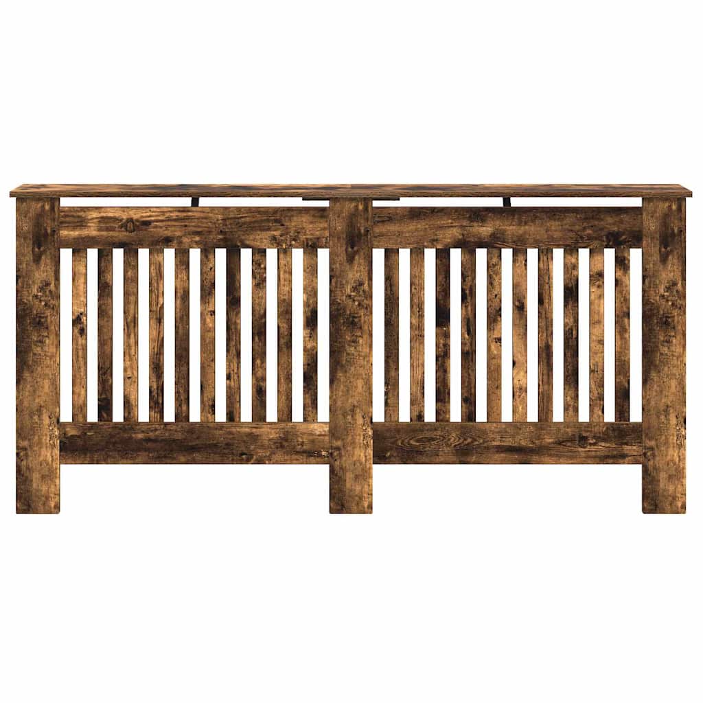 Radiator Cover Smoked Oak 172 x 19 x 81.5 cm Engineered Wood