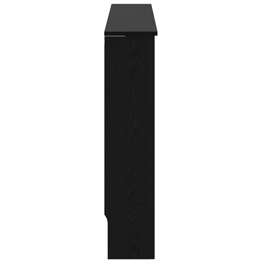Radiator Cover Black Oak 172 x 19 x 81.5 cm Engineered Wood