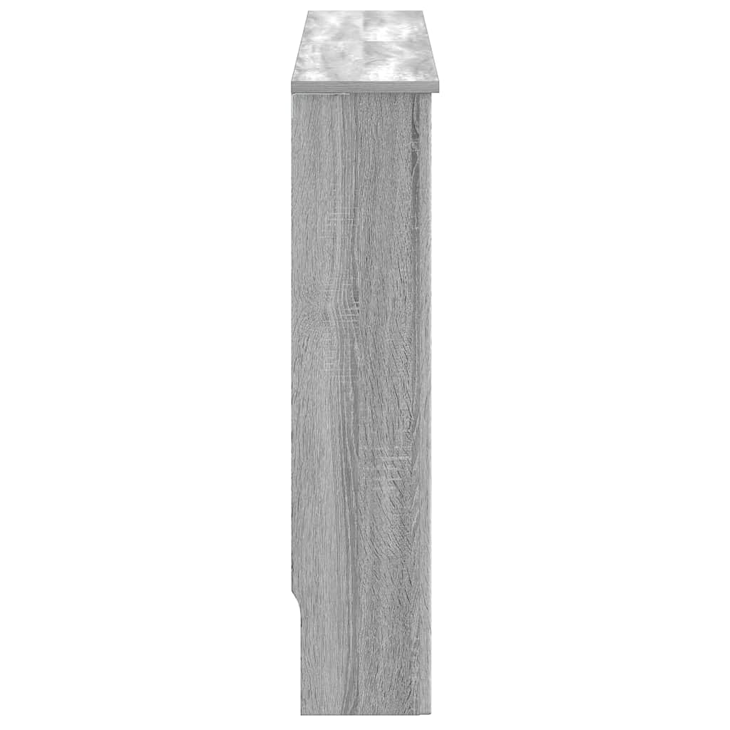 Radiator Cover Grey Sonoma 152 x 19 x 81.5 cm Engineered Wood