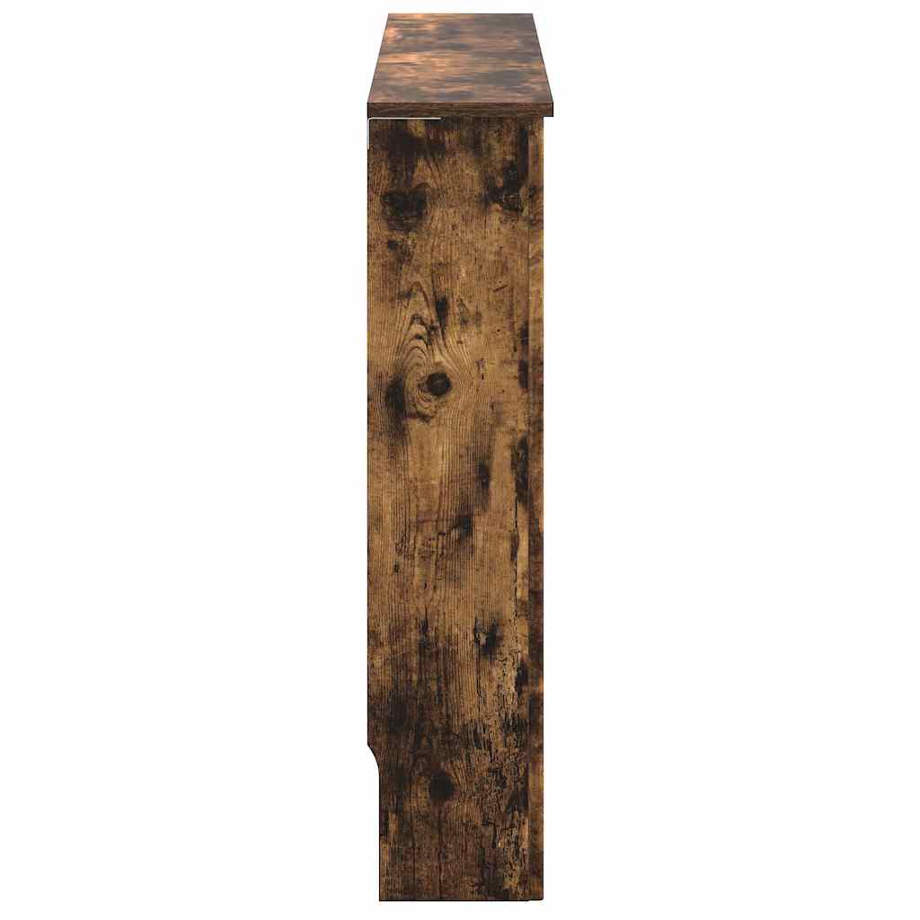 Radiator Cover Smoked Oak 152 x 19 x 81.5 cm Engineered Wood