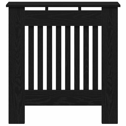 Radiator Cover Black Oak 78 x 19 x 81.5 cm Engineered Wood