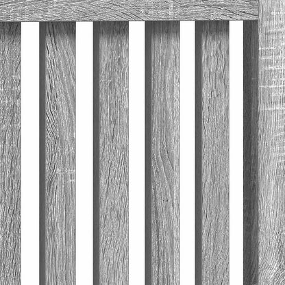 Radiator Cover Grey Sonoma 112 x 19 x 81.5 cm Engineered Wood