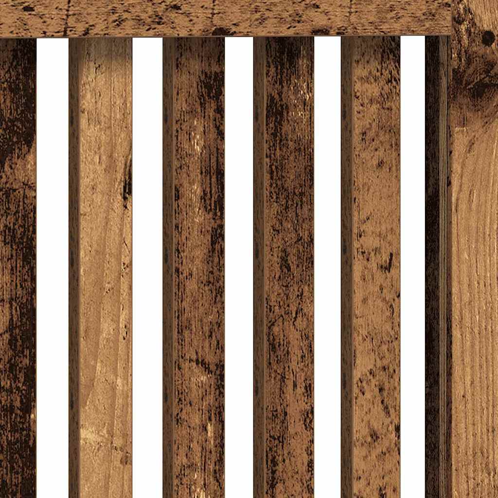 Radiator Cover Old Wood 112 x 19 x 81.5 cm Engineered Wood