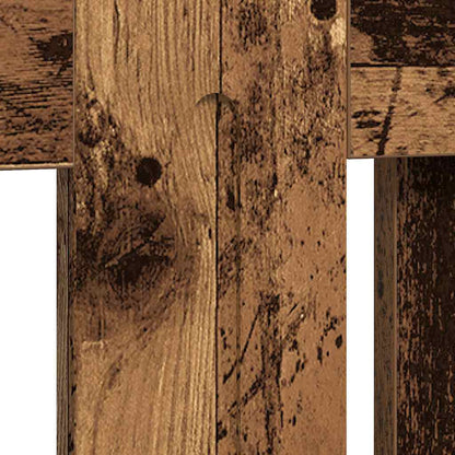 Radiator Cover Old Wood 112 x 19 x 81.5 cm Engineered Wood