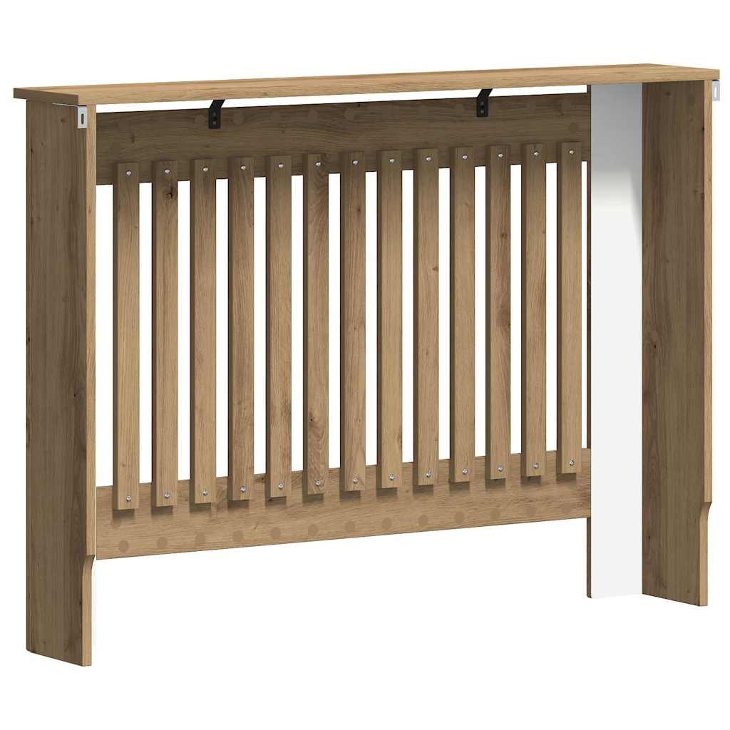 Radiator Cover Artisan Oak 112 x 19 x 81.5 cm Engineered Wood