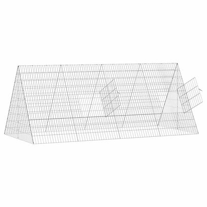 Rabbit Cage Silver 215 x 100 x 85 cm Galvanised Steel