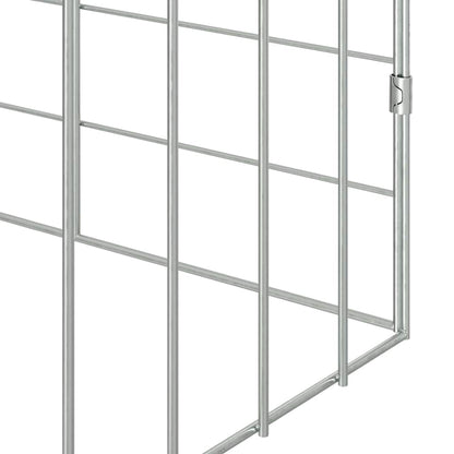 Rabbit Cage Silver 200 x 78 x 78 cm Galvanised Steel