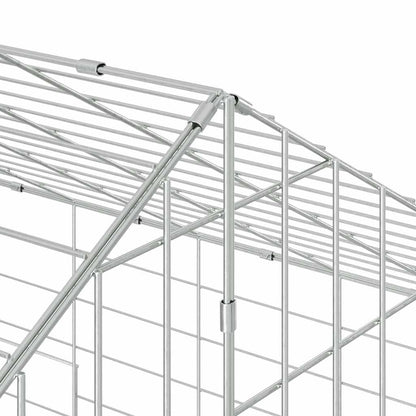 Rabbit Cage Silver 200 x 78 x 78 cm Galvanised Steel