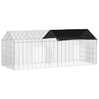 Rabbit Cage Silver 200 x 78 x 78 cm Galvanised Steel