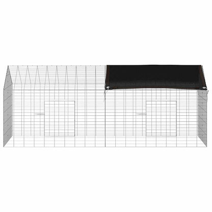 Rabbit Cage Silver 200 x 78 x 78 cm Galvanised Steel