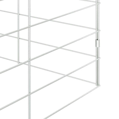 Rabbit Cage Silver 200 x 100 x 210 cm Galvanised Steel