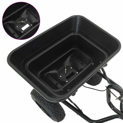 Spreader Black 53 x 108 x 74 cm PVC and Steel