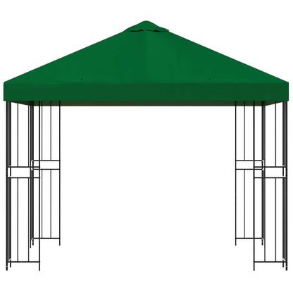 Gazebo 3 x 3 m Green Polyester and Steel 190 gsm