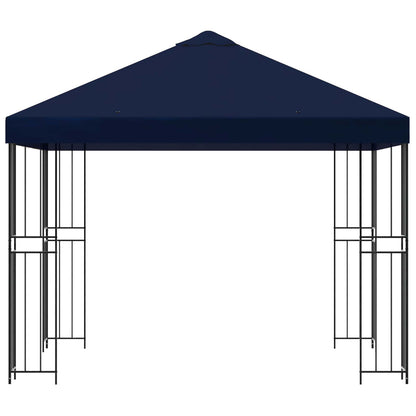 Gazebo 3 x 3 m Blue Polyester and Steel 190 gsm