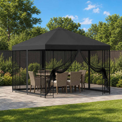Garden Gazebo with Sidewalls 3 x 3 m Anthracite