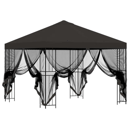 Garden Gazebo with Sidewalls 3 x 3 m Anthracite