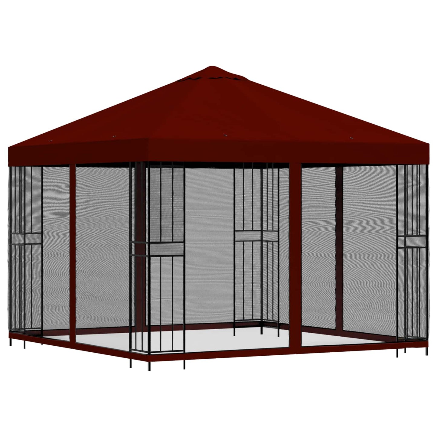 Garden Gazebo with Sidewalls 3 x 3 m Burgundy
