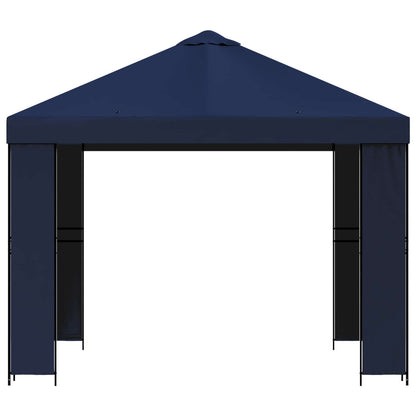 Gazebo 3 x 3 m Blue Polyester and Steel 190 gsm