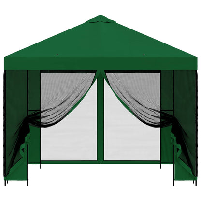 Garden Gazebo with Sidewalls 3 x 3 m Green Polyester and Steel
