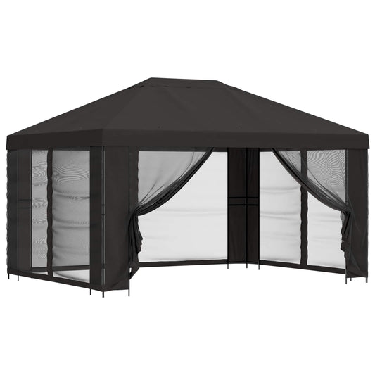 Garden Gazebo with Sidewalls 4 x 3 m Anthracite