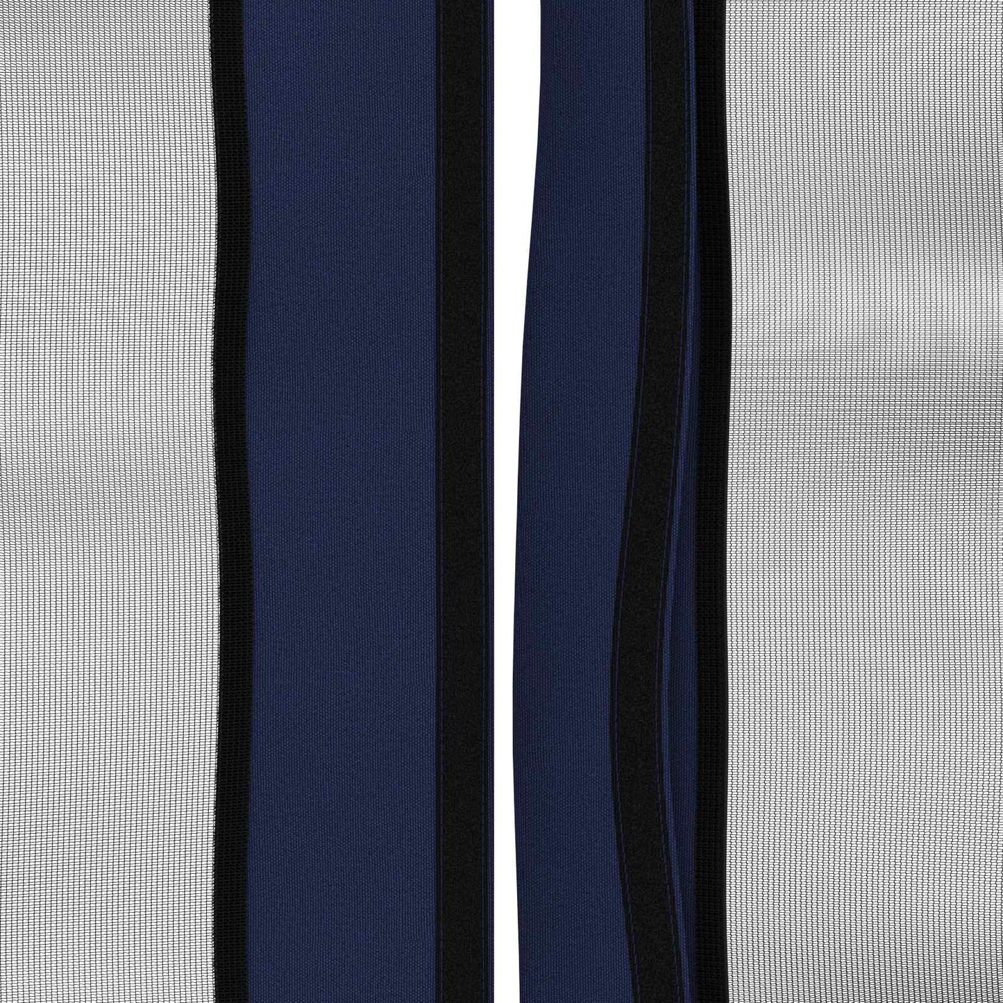 Gazebo Cover with Sidewalls 6 x 3 m Blue Polyester 190