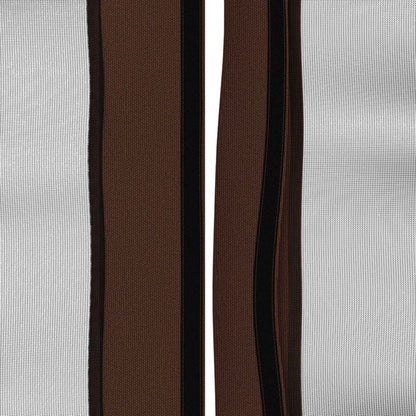 Gazebo Cover with Sidewalls 6 x 3 m Brown Polyester 190