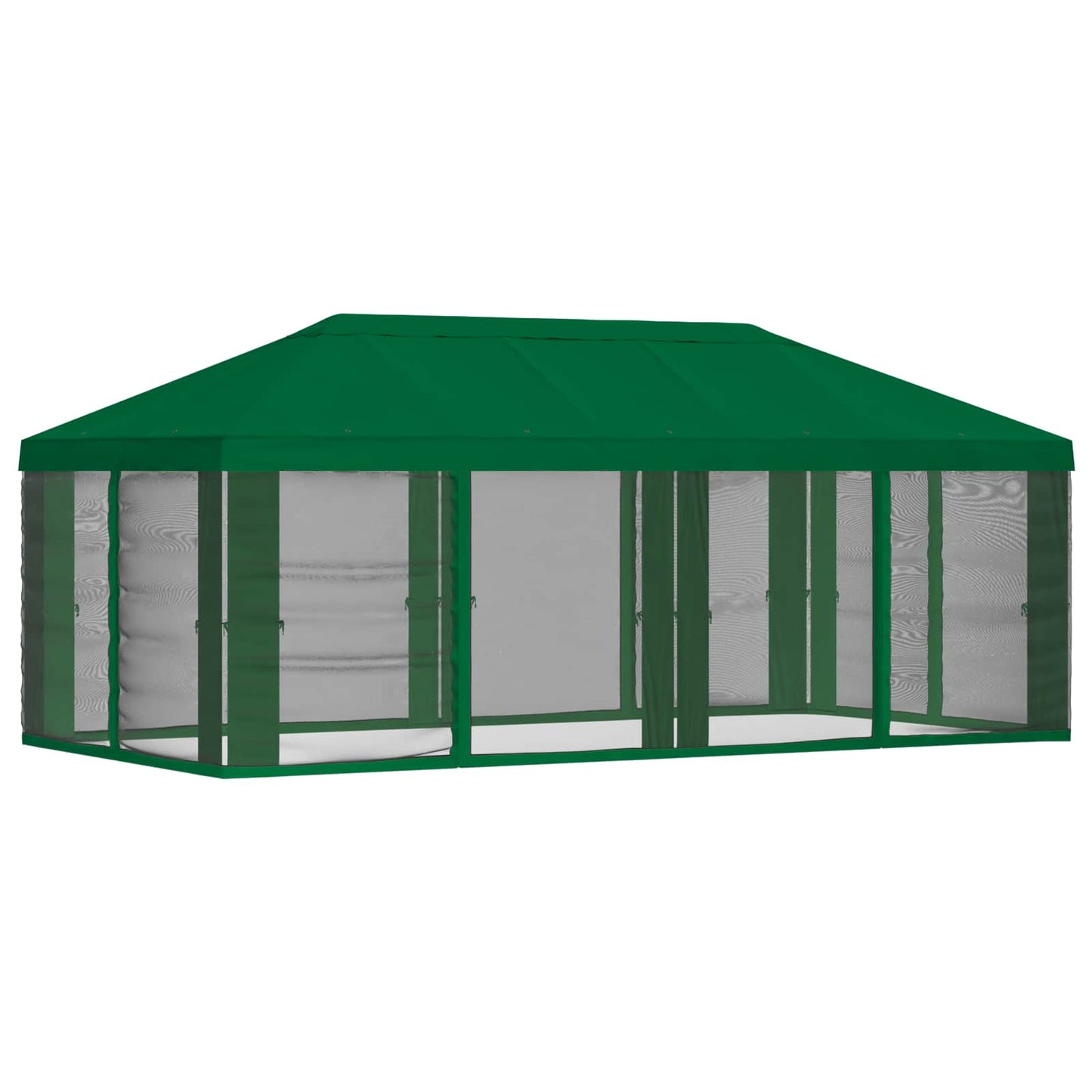 Gazebo Cover with Sidewalls Green 600.5 x 300.5 cm Polyester