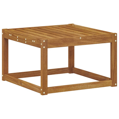 Outdoor Footstool Solid Acacia Wood Natural 59 x 59 x 37 cm