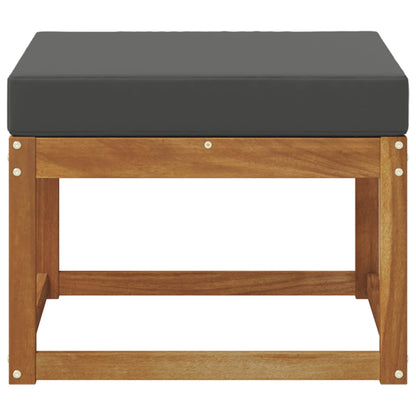 Outdoor Footstool Solid Acacia Wood Natural