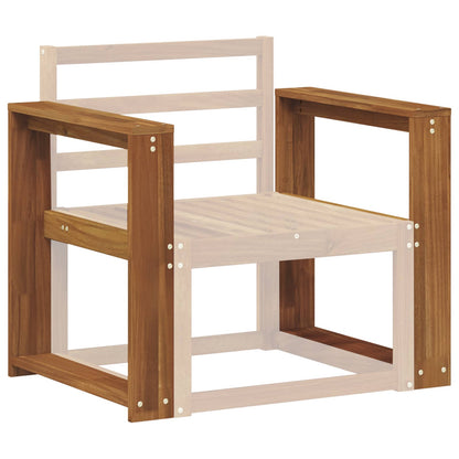 Armrest 2 pcs Natural 58.5 x 10 x 61 cm Solid Acacia Wood