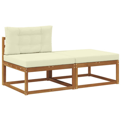 Sectional Sofa Units with Cushion 2 Piece Natural