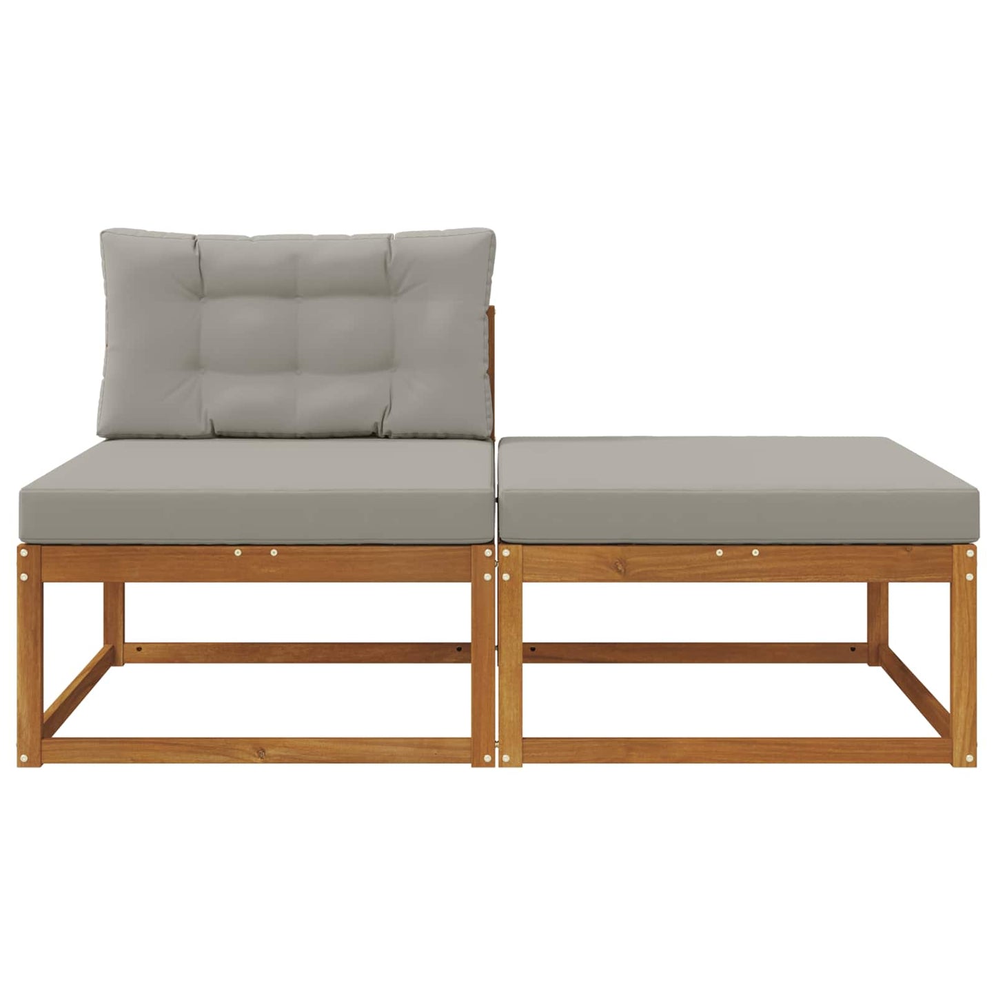 Sectional Sofa Units with Cushion 2 Piece Natural