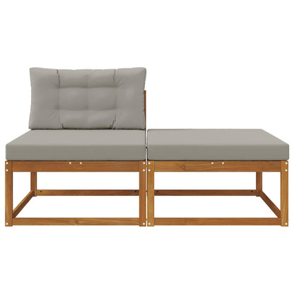 Sectional Sofa Units with Cushion 2 Piece Natural