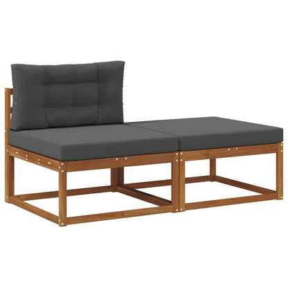 Sectional Sofa Units with Cushion 2 Piece Natural