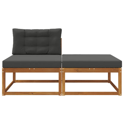 Sectional Sofa Units with Cushion 2 Piece Natural