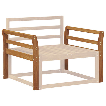 Armrest 2 pcs Natural 79 x 8 x 60 cm Solid Acacia Wood