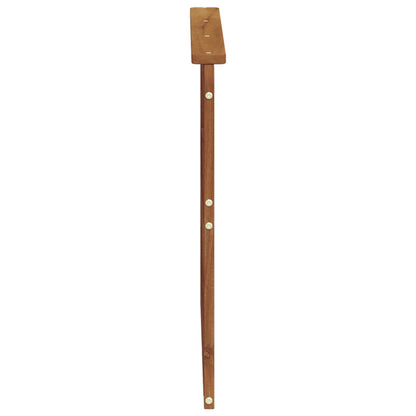 Armrest 2 pcs Natural 79 x 6 x 61 cm Solid Acacia Wood