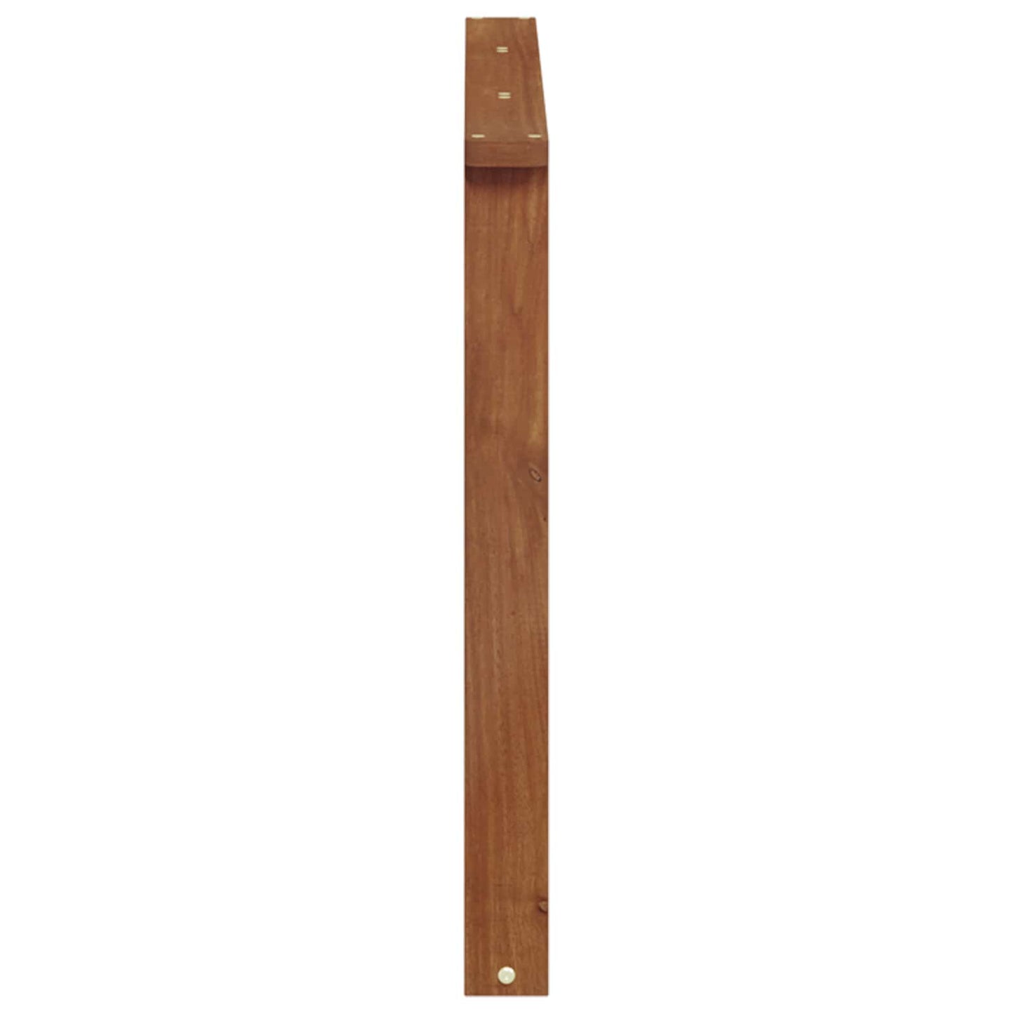 Armrest 2 pcs Natural 80 x 6 x 61 cm Solid Acacia Wood