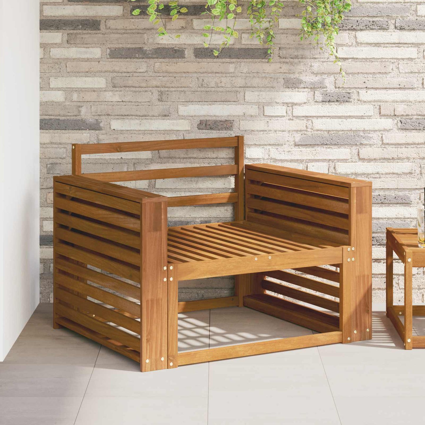 Armrest 2 pcs Natural 78.5 x 10 x 61 cm Solid Acacia Wood